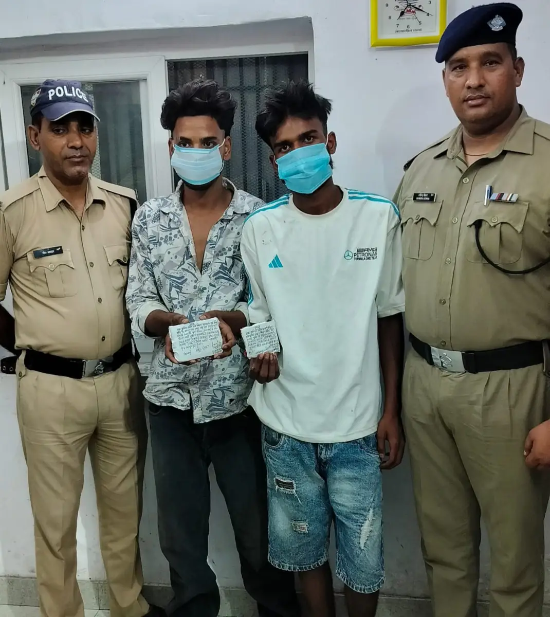 रेलवे स्टेशन के पास पर्स झपटा, बनभूलपुरा पुलिस ने दो को दबोचा