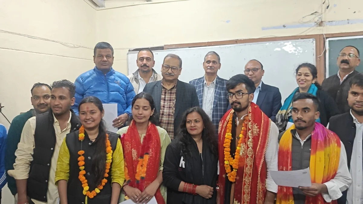 डीएसबी परिसर (कुमाऊँ विवि) छात्रसंघ चुनाव: भानु प्रताप अध्यक्ष, अनुष्का संयुक्त सचिव और कड़े मुकाबले में सृष्टि रावत बनीं कोषाध्यक्ष